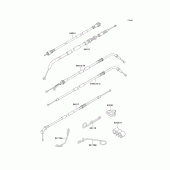 Схема узла: Тросики для Kawasaki ZX600 ZZ-R600