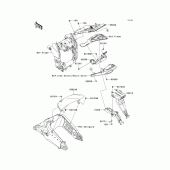 Схема вузла: Заднє крило для Kawasaki ZX1000 Ninja ZX-10R