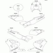 Схема вузла: Decal(blue)(zx400-l1) для Kawasaki ZX400 ZXR400