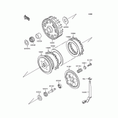 Схема вузла: Зчеплення для Kawasaki VN400 Vulcan
