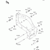Схема вузла: Frame fitting для Kawasaki ZX750 ZXR750