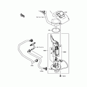 Схема узла: Топливный насос для Kawasaki ZX1000 Ninja H2R