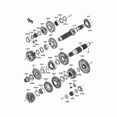 Схема вузла: Трансмісія для Kawasaki KLE650 Versys 650 ABS