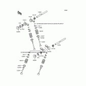 Схема вузла: Рокер & Клапан для Kawasaki ZR400 Xanthus