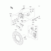 Схема вузла: Заднє гальмо для Kawasaki ZR1000 Z1000