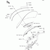 Схема вузла: Вітрове скло для Kawasaki VN1700 Vulcan 1700 Voyager