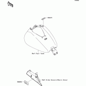 Схема вузла: Інформаційні наклейки (fdf) для Kawasaki VN1700 VN1700 Classic ABS