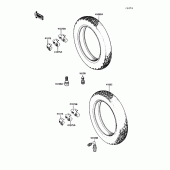 Схема вузла: Шина для Kawasaki ZG1200 Voyager XII