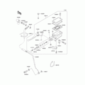 Схема вузла: Clutch master cylinder для Kawasaki ZX1100 GPZ1100