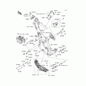 Схема вузла: Кріплення для Kawasaki KX450 KX450F