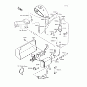 Схема вузла: Fuel evaporative system для Kawasaki VN1500 Vulcan 88