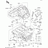 Схема узла: Картер двигателя для Kawasaki ZX750 Ninja ZX-7R