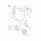 Схема вузла: Taillight(s) для Kawasaki VN1500 VN1500 Drifter