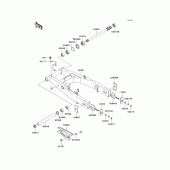 Схема узла: Задний рычаг (Маятник) для Kawasaki ZR750 Z750