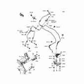 Схема вузла: Brake Piping для Kawasaki KLZ1000 Versys 1000 LT