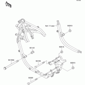 Схема вузла: Кріплення для Kawasaki EX500 EX500