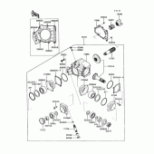 Схема вузла: Front bevel gear(1/2) для Kawasaki VN750 Vulcan 750