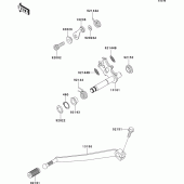 Схема узла: Переключатель передач для Kawasaki EJ650 W650