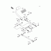 Схема вузла: Brake pedal/torque link для Kawasaki KZ1000 Police