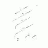 Схема узла: Тросики для Kawasaki KZ1000 Police