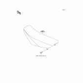 Схема вузла: Сидіння для Kawasaki KX100