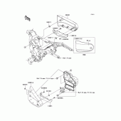Схема вузла: Кришка бічна для Kawasaki VN1600 Vulcan 1600 Nomad