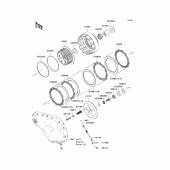 Схема вузла: Зчеплення для Kawasaki VN2000 Vulcan 2000 Limited