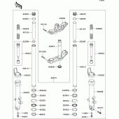 Схема узла: Вилка передней оси для Kawasaki ZR750 Z750S
