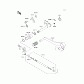 Схема узла: Переключатель передач для Kawasaki ZX750 Ninja ZX-7R