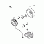 Схема узла: Генератор для Kawasaki ZX400 ZXR400