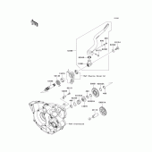 Схема узла: Kickstarter mechanism для Kawasaki KX250/ KX252 KX250F