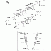 Схема вузла: Клапан(и)(1/2) для Kawasaki EJ800 W800