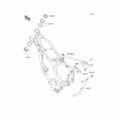 Схема вузла: Рама для Kawasaki KX85 KX85