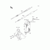 Схема вузла: Троси для Kawasaki KX100