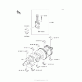 Схема узла: Коленчатый вал для Kawasaki ZX1000 Ninja 1000 ABS