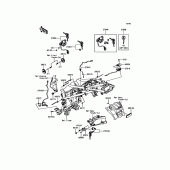 Схема узла: Замок зажигания для Kawasaki KLE300 Versys-X 300 ABS