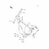 Схема узла: Рама для Kawasaki KX65