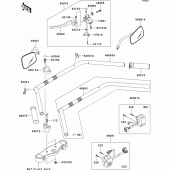 Схема узла: Руль & Пульт управления рулевой для Kawasaki VN900 VN900 Classic