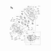 Схема узла: Картер двигателя для Kawasaki KLX250 KLX250