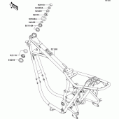 Схема вузла: Рама для Kawasaki EJ650 W650