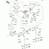 Схема вузла: Передній гальмівний циліндр Kawasaki ZX600 ZZ-R600