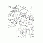 Схема вузла: Електроустаткування для Kawasaki ZX1100 Ninja ZX-11