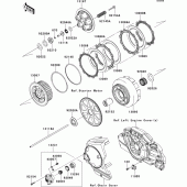 Схема узла: Сцепление для Kawasaki VN1700 VN1700 Classic ABS