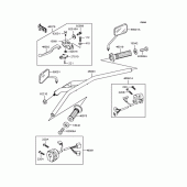 Схема вузла: Кермо (BN125-A3) для Kawasaki BN125 Eliminator
