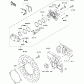 Схема узла: Задний тормоз для Kawasaki ZX1400 ZZR1400