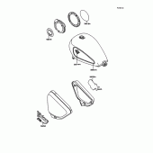 Схема вузла: Decals(ebony/silver) для Kawasaki VN750 Vulcan 750