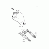 Схема вузла: Інформаційні наклейки для Kawasaki ER650 ER-6N