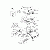 Схема вузла: Кріплення для Kawasaki ZR800 Z800