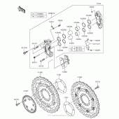Схема вузла: Переднє гальмо для Kawasaki KLZ1000 Versys 1000 LT