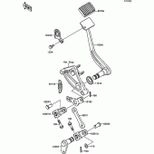 Схема узла: Лапка тормоза для Kawasaki VN1500 VN-15 SE